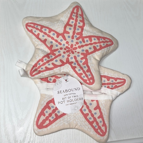 NWT Seabound set of two heat resistant pot holders ⭐️ - Picture 1 of 3